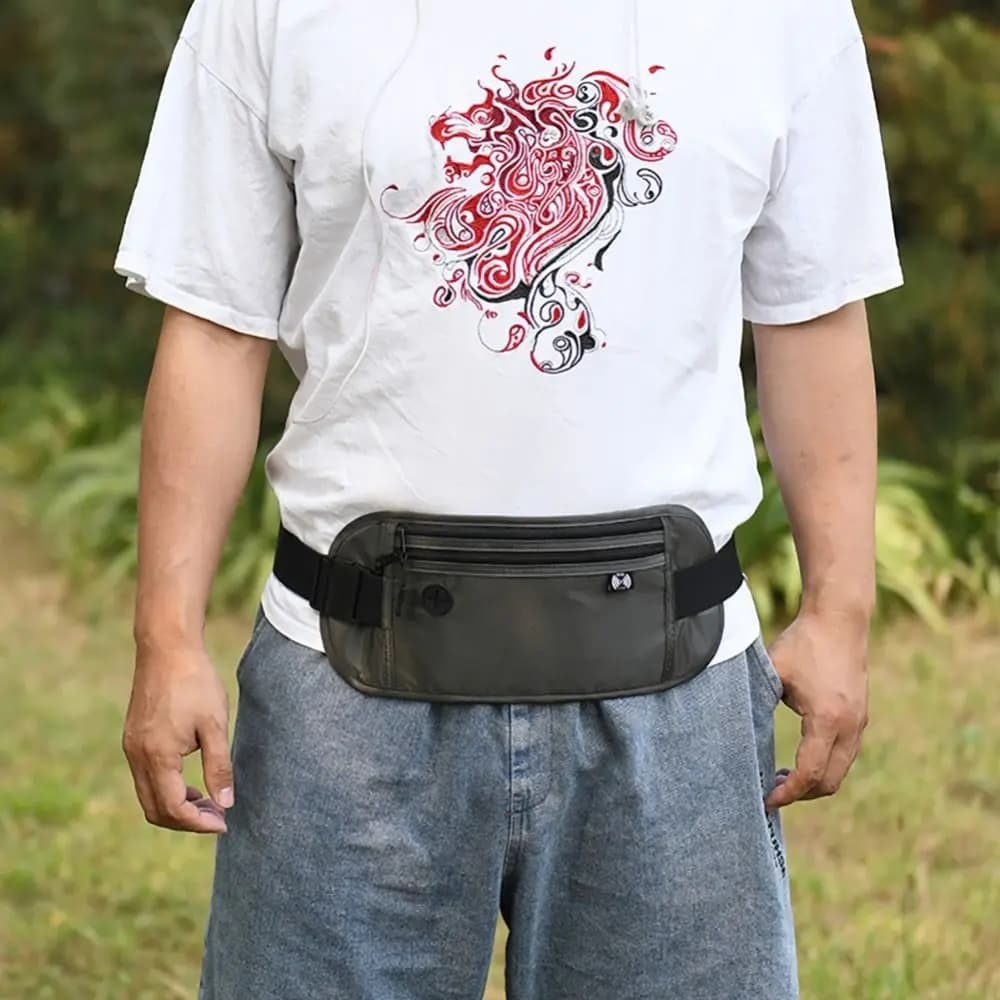 Pack Passport Money Belt Bag Outdoor Sports Money Pouch Hidden Waist Pouch Casual Bag Hidden Security Wallet Hidden Waist Bag