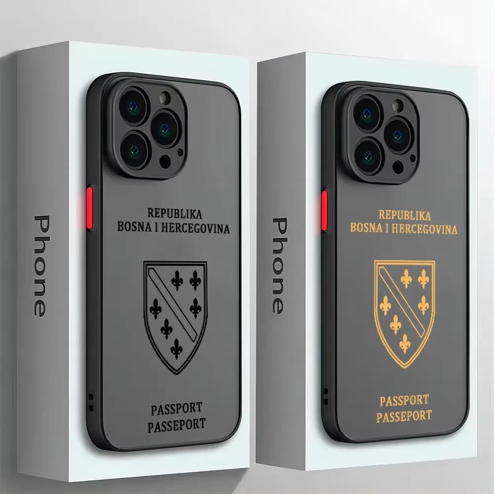 Custodia per telefono per Bosnia-Herzegovina Passaporto Samsung Galaxy S25 S24 S23 S22 S21 S20 S10 FE Note20 Plus Ultra Lite 5G Cover posteriore