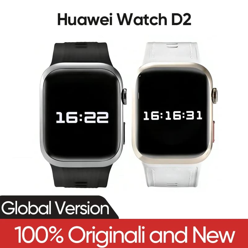Versione globale Huawei Watch D2 1,82 pollici AMOLED Monitoraggio della pressione sanguigna Multi quadranti per orologio IP68 Ricarica wireless Android e iOS