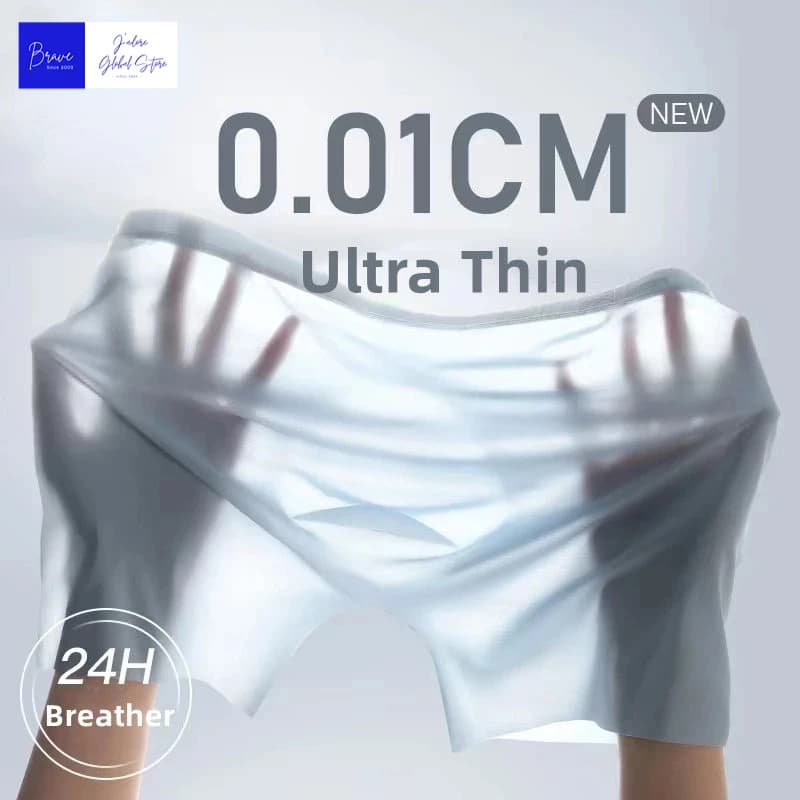 3PCS Mens Boxers Shorts Ice Silk Men Panties Seamless Sexy Underwear Man Underpants Pants Male Sexy Briefs Boxershorts Men