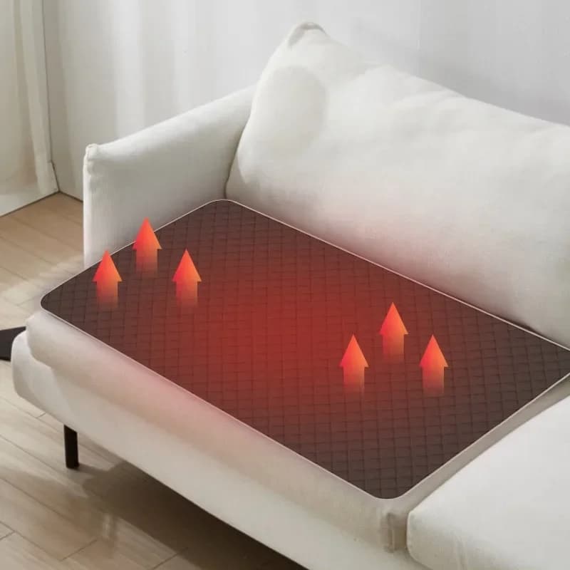 Sistema di Riscaldamento a Pavimento Durevole 45 * 90Cm, Cuscino Riscaldante Intelligente 5V, Coperta Riscaldante per Ufficio e Esterni, Tappetino per Miglioramenti Domestici