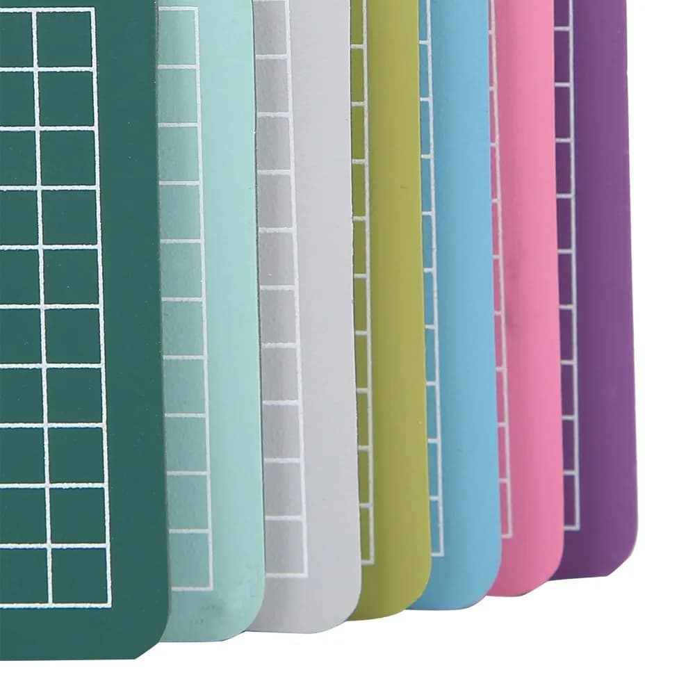 7pcs Paper Cutting Pad Colorful Cutting Pad 2-Sided 6×6CM Cutting Mat Mini Craft Board Scrapbooking