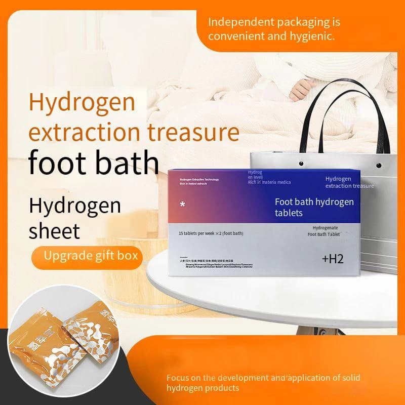 Compresse per pediluvio, compresse per acqua di idrogeno piastrelle per acqua ricca di idrogeno molecole H2 attive per il lavaggio dei piedi