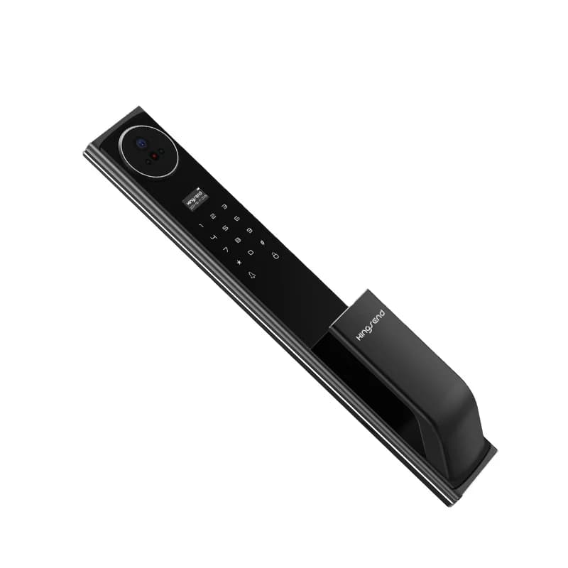 Serratura Intelligente WiFi con Impronta Digitale e Password, con Telecamera e Citofono Vocale per Porte in Legno/Alluminio