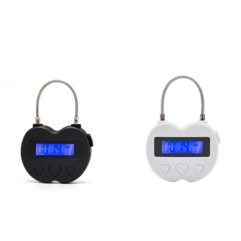 Lucchetto intelligente impermeabile con display LCD, timer da viaggio multifunzionale, lucchetto timer temporaneo ricaricabile tramite USB