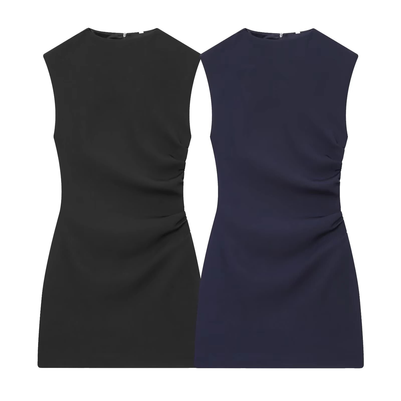 2025 Winter of New Women's Spicy Girl Fashion commuters Sleeveless slim fit with Strapless Sleeveless Dress