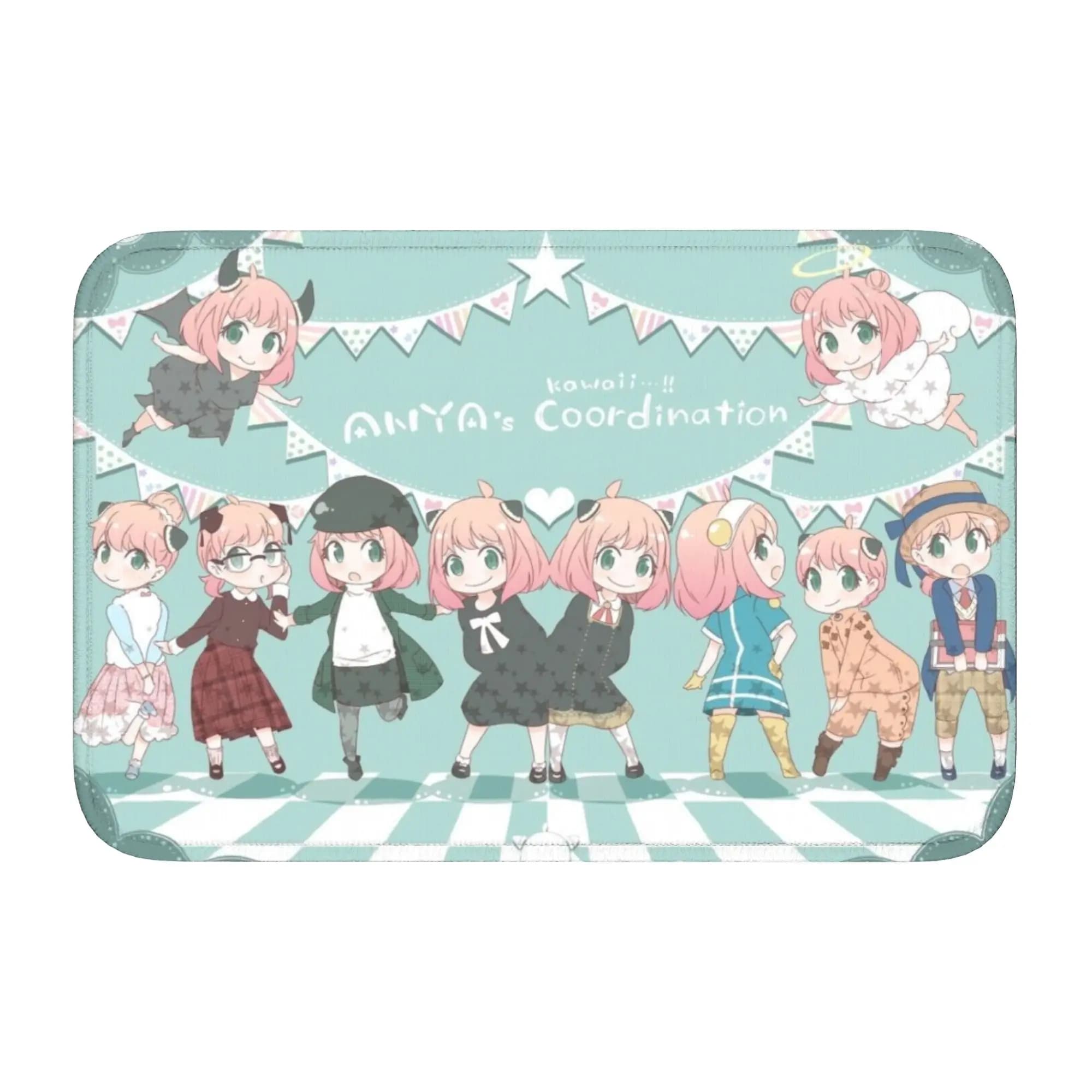 Personalized S-Spyes Anti-slip Mat for Bathroom, Kitchen, Entrance, Floor Mat, Toilet Zerbino