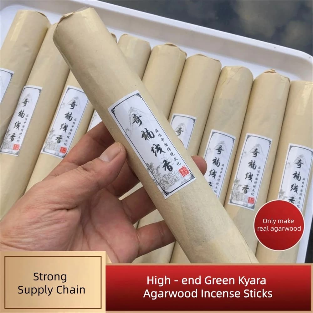 Bastoncini di Incenso Naturale Kyara Agarwood all'Ingrosso, Incenso Premium Kyara, Kyara di Origine Certificata, per Casa/Ufficio/Meditazione/Yoga