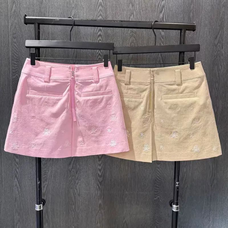Model Match Women Golf Skirt Slim Fit Hip Wrapping Sports Skort 2026 Summer Embroidered High Waist Tennis Short Skirt