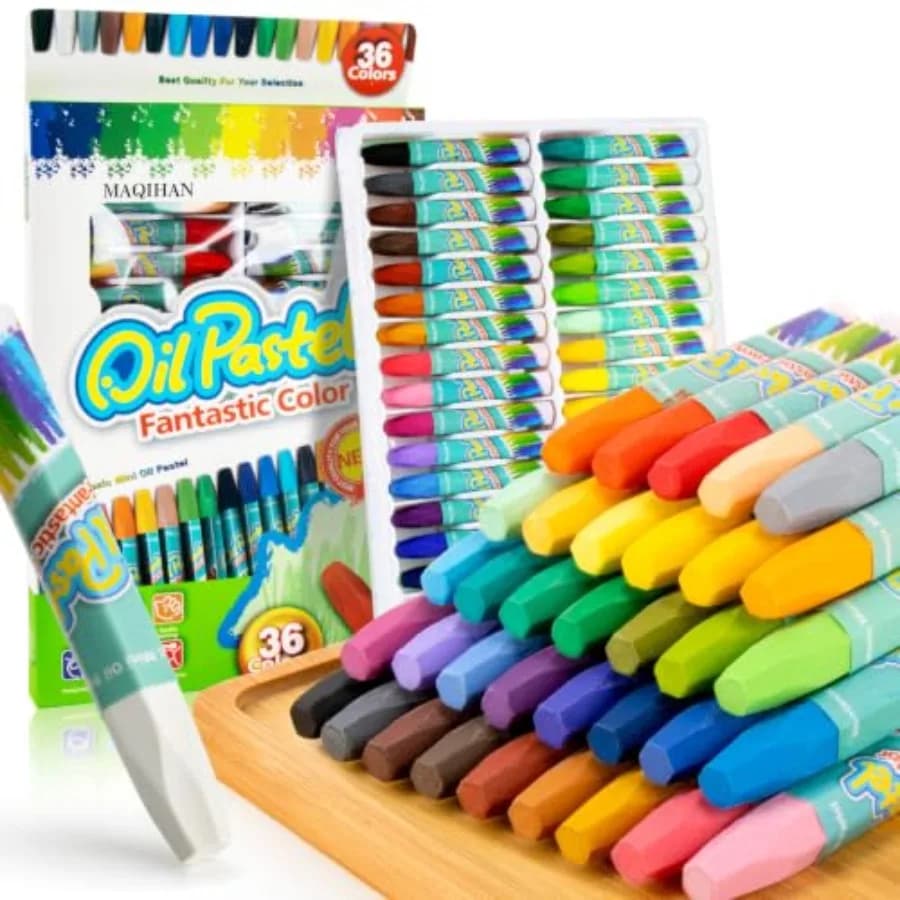 36 Colors Oil Pastels Set - Crayons Bulk Washable Crayon Soft Oil Pastels Crayons for Artists, Teachers, Blending, Drawing, Art