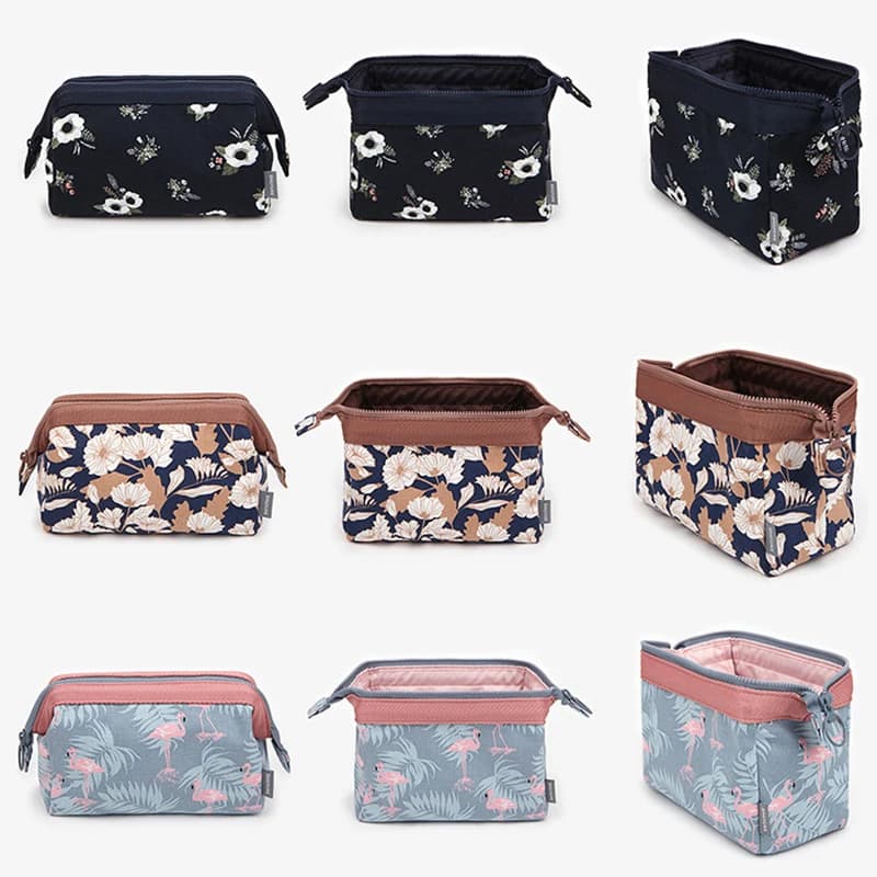 Borsa da viaggio per donna Flamingo Make Up Bag Borsa per cosmetici per ragazza Trucco Beauty Wash Organizer