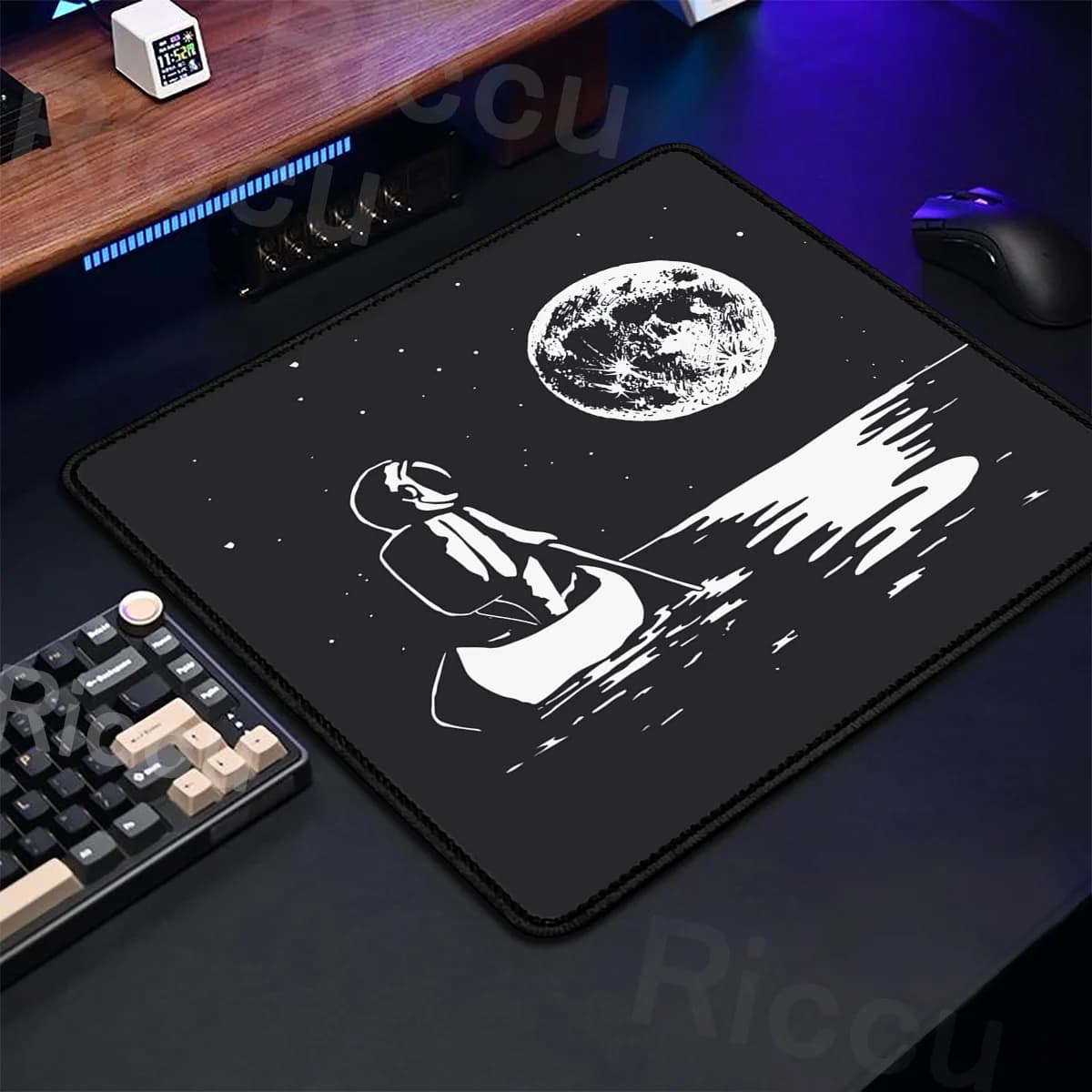 XS Kawaii Space Astronaut Mouse Pad tastiera Deskmat Moon Mouse Pad accessori da gioco piccolo Desktop Decoracion Gamer PC Mausepad