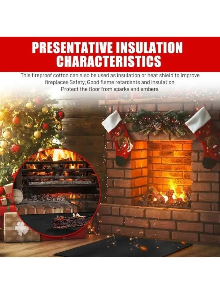 Y1UD 100x100 Tappetino protettivo per saldatura in fibra carbonio Ritardante fiamma altamente resistente alle per e