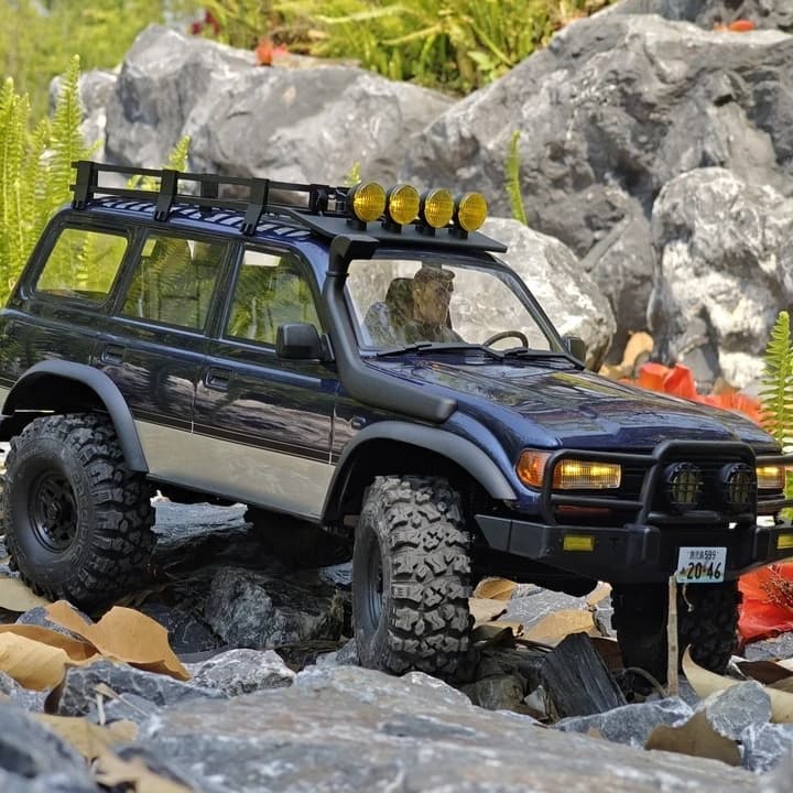 FMS 1/10 FCX10P Simulazione Land Patrol LC80 Pro V2 Brushless RC Telecomando Elettrico Fuoristrada Modello di Arrampicata Auto Giocattolo