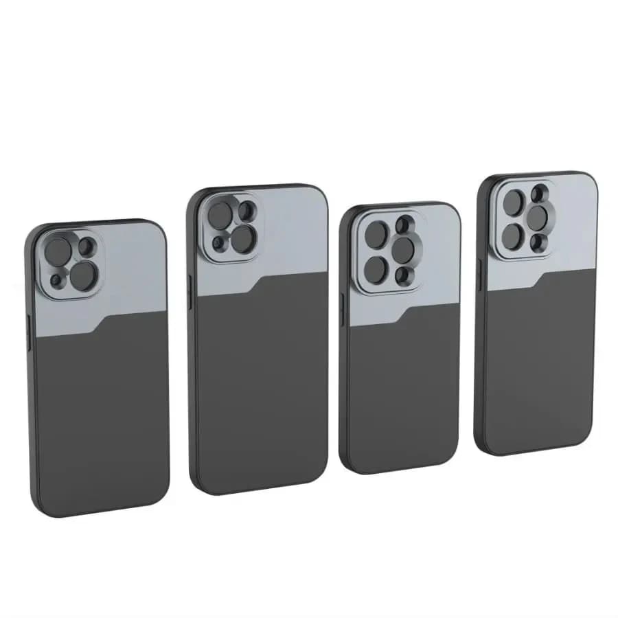 Phone Case for iPhone 17 17promax 16 15 14 12 13 Pro Plus Protective Case Anamorphic Macro Grandangolo 17mm Thread Support for Objective