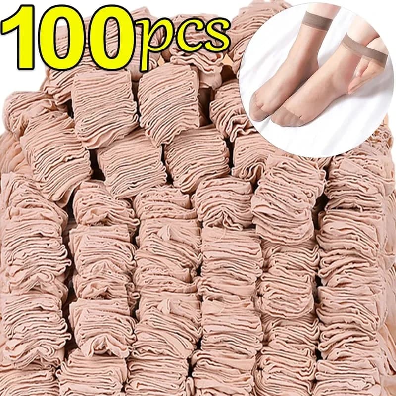 10 paia di calzini estivi trasparenti ultrasottili da donna in nylon da donna femminile corto alla caviglia Meias cristallo elastico primavera seta Sox