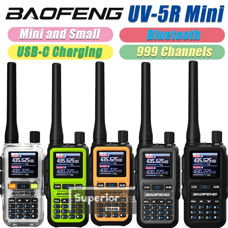 1/2/4PCS Baofeng UV-5R Mini Walkie Talkie Versatile Portatile Bluetooth APP Programmazione AM FM Regali Per Bambini Per Il Campeggio BF-5R Mini