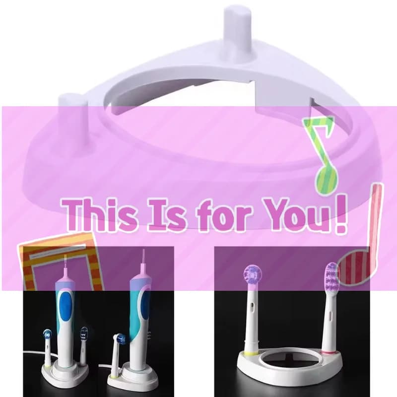 Supporto singolo per caricabatterie, base per spazzolino elettrico, supporto per testine di spazzolino compatibile con Oral-B serie D, serie PRO