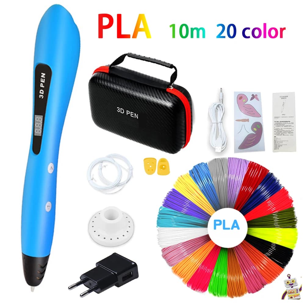 3D Pen 3D Printing Pen for Kids with Filament Pla Creative Toy 3D Kids Gifts with Laptop Bag
