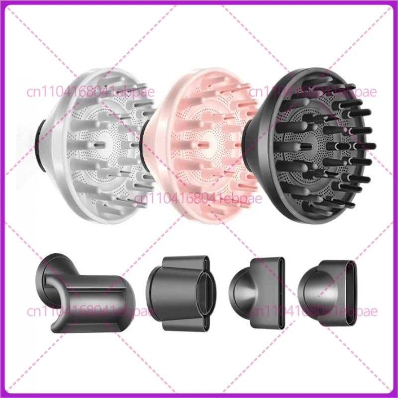 Laifen Hair Dryer Accessories: LF03 Diffuser, Styling Cylinder, Magnetic Accessories