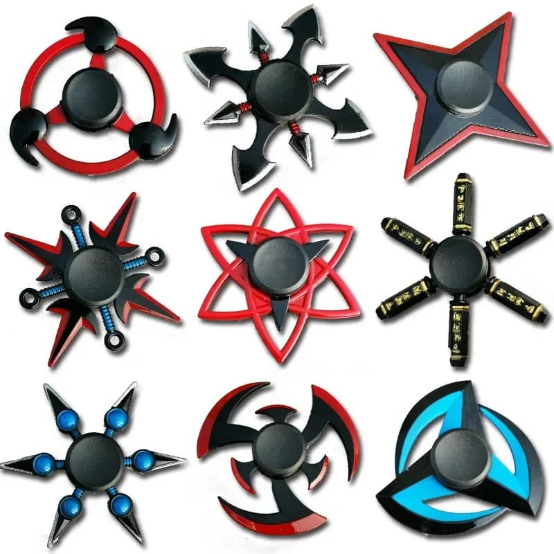 Creativo Fidget Spinner Tri Spinner In Lega di Zinco Ninja Shuriken Sharingan Mano Spinner Dito Antistress Giocattoli Per I Bambini