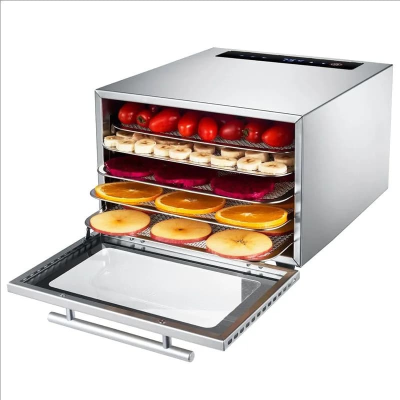 5-Layer Stainless Steel Food Dehydrator Machine, Small Household Fruit Vegetable Dryer For Dried Fruit Pet Snack Making