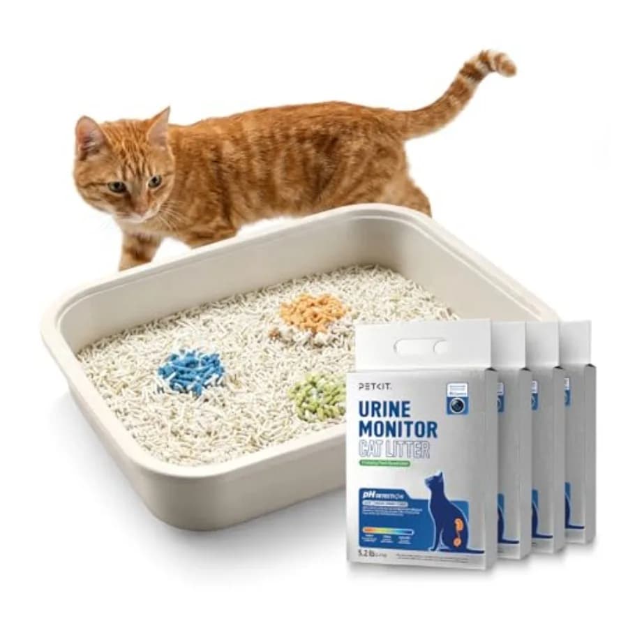 Lettiera per Gatti in Tofu, Agglomerante Superiore, Smaltibile nel WC, Ingredienti 100% Naturali, Lettiera Vegetale per Gatti, Lettiera in Tofu con Rilevamento pH Urina, Antipolvere