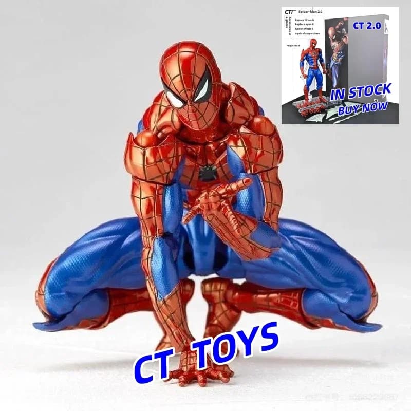 Available: Action Figure Spiderman 2.0 by Ct Toys, Amazing Yamaguchi Series, Spider-Man Agent Venom, Mafex, Personalized Soul Statuette