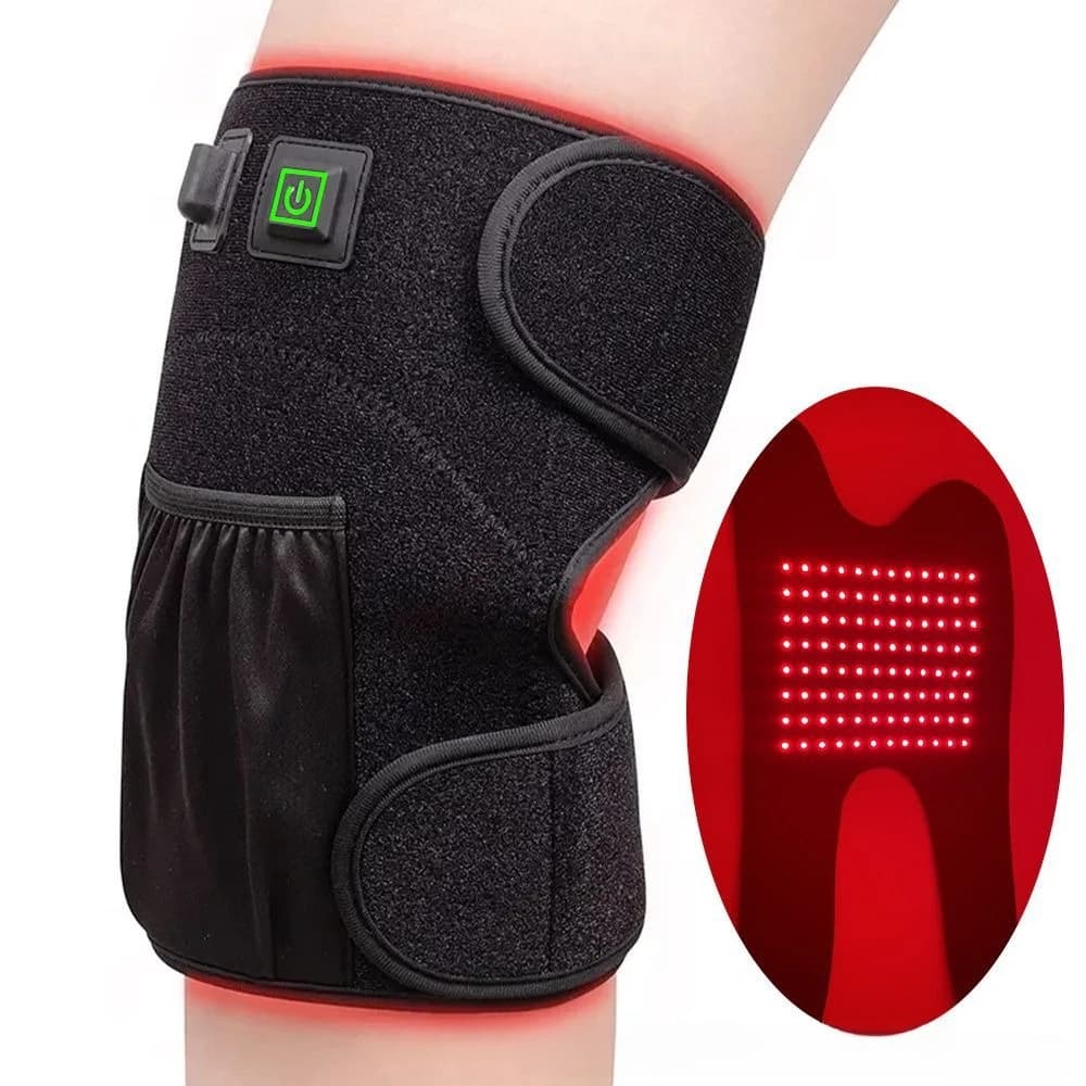 Ginocchio per fisioterapia a luce rossa con 88 luci Riscaldamento Protezioni per le gambe Impacco Riscaldamento Equipaggiamento protettivo Gamba Ginocchio Riscaldamento Fisioterapia