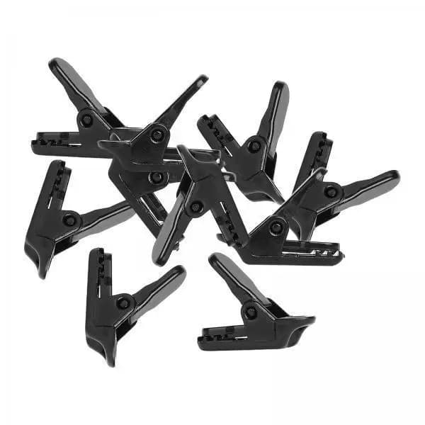 Heavy Duty Telon Clips with Safety Block, Reusable Clamp for Curtains, Waterproof Support for Camping and Roofing Boards
