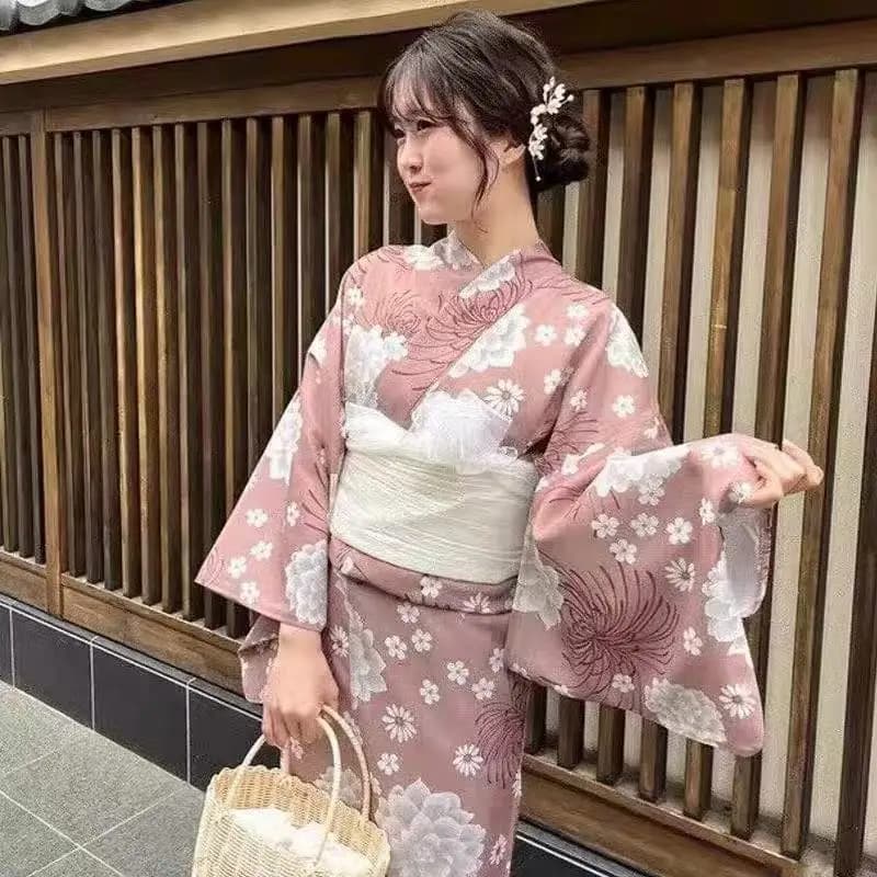 Kimono in Stile Giapponese per Donna, Abbigliamento Tradizionale, Costume Cosplay per Halloween e Shenming, Yukata per Fotografia, Accappatoio Femminile