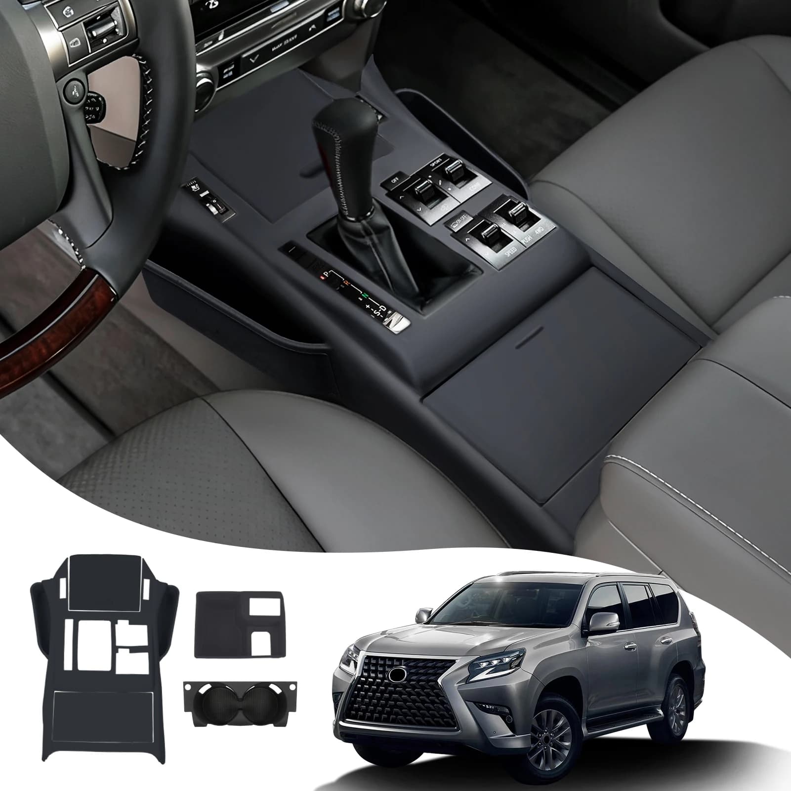 Per Toyota 2010-2021 Lexus 460 GX460 GX, Tappetino Protettivo per Controllo Centrale, Antipolvere, Facile da Pulire, Accessori per Interni