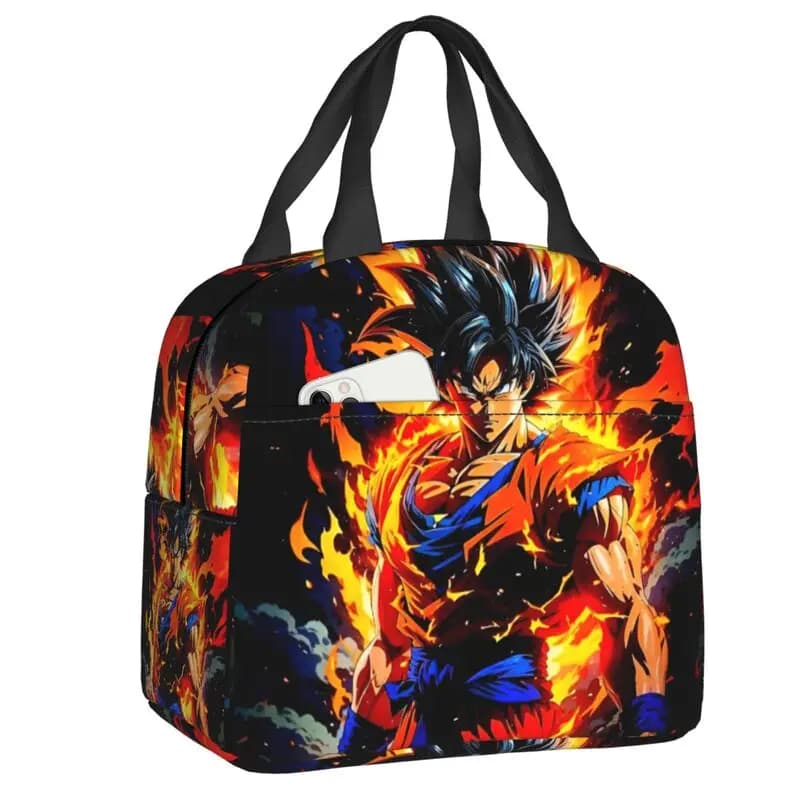 Borse termiche per il pranzo D-Dragon B-Ball Z Gokus per picnic all'aperto, borsa termica a tenuta stagna con animazione fantasy, per donne e uomini