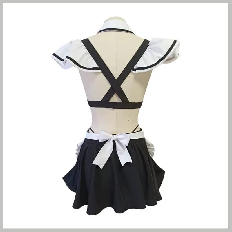 5;e,8\v,5/XqAnime My -Up Darling Kitagawa Marin Cosplay Costume Maid Dress Swimsuit Skirt Wig Woman Cute Sexy Carf,5'h\8/m'