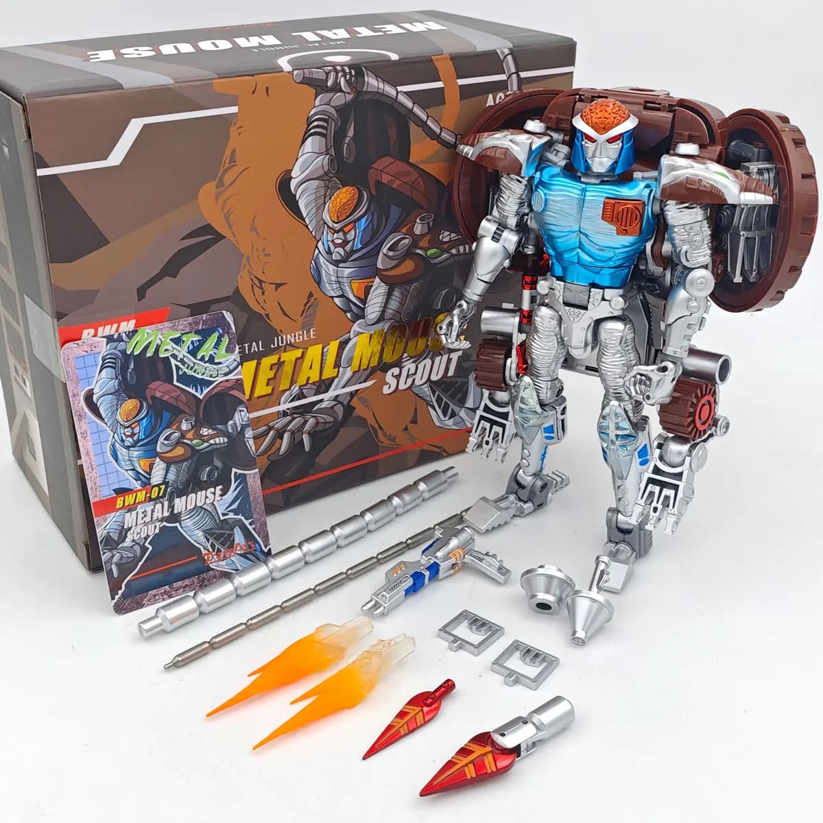 TransArt Toys TA BWM-07 TA METAL Rattrap Beast Wars BW Trasformazione Action Figure