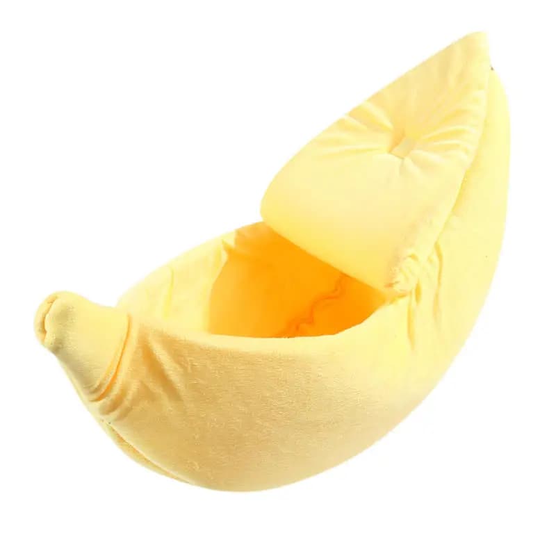 Letti per gatti Comfort per il sonno profondo in inverno Lettino per gatti a forma di banana per prodotti per la casa del gatto Animali domestici Letti per cani piccoli gatti per interni creativi