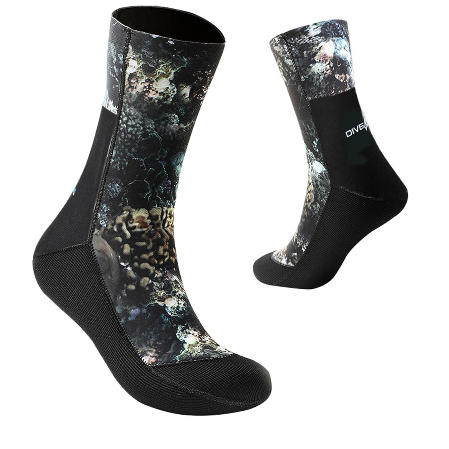 3/5 mm neoprene camouflage socks Man Woman Underwater Fishing Snorkeling Swimming socks Wear resistant non-slip beach socks