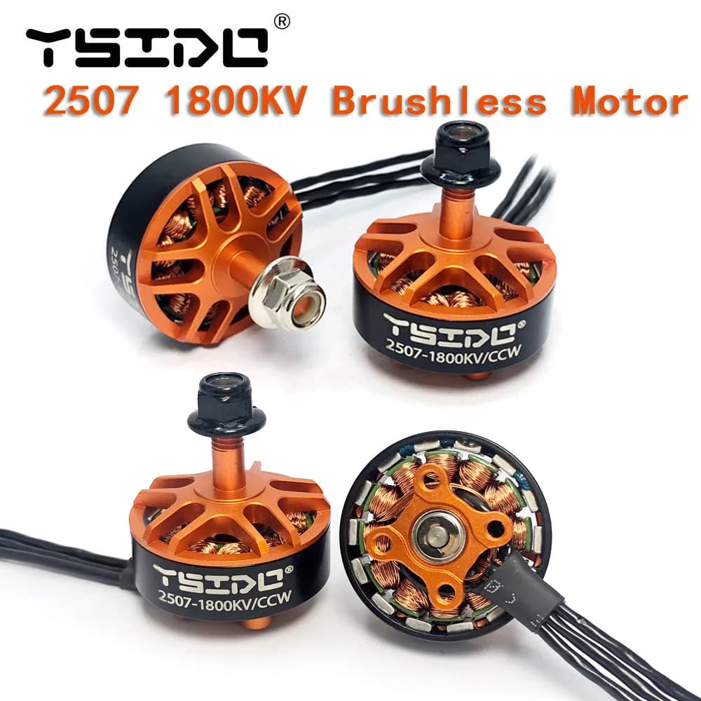 YSIDO 2507 1800KV 3-6S Motore Brushless per RC GEPRC 5 Pollici 250 220 Drone Eachine Tyro129 Darwin129 FPV Racing Multirotore Parti