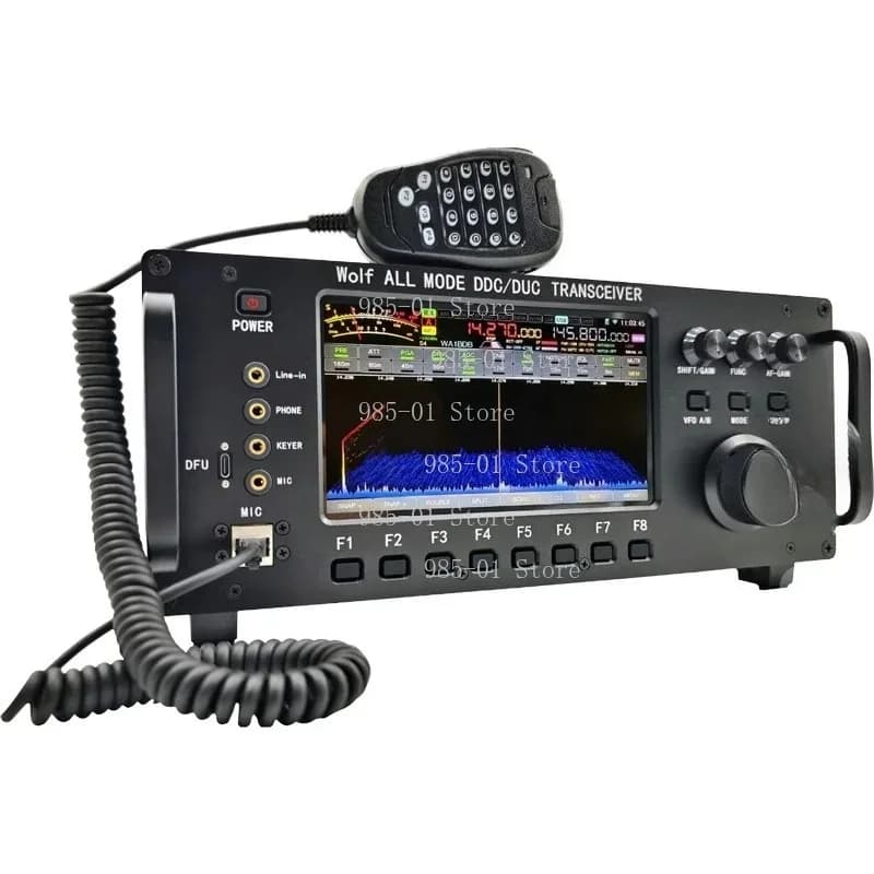 Ricetrasmettitore SDR Multimodale 0.5-750MHz, Walkie Talkie Professionale 100W con Display Spettro a Cascata 3D Completo