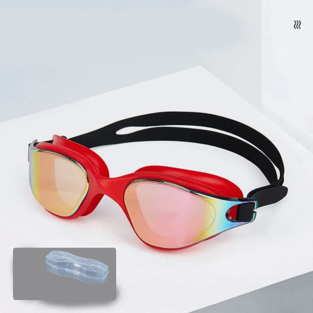 PC Anti-fog Diving Goggles Waterproof Anti-fog Swimming Goggles Electroplated Wide View UV Protection Swim Eyewear Swimming Pool