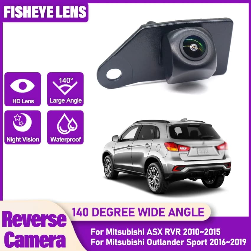 Per Mitsubishi ASX RVR Outlander Sport 2010 ~ 2019 FishEyes Obiettivo di Visione Notturna Impermeabile Auto Retromarcia Back Up Camera CCD HD