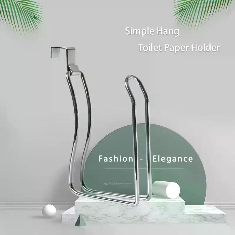 /PFU/Mount Toilet Paper Holder No Punching Tissue Towel Roll Dispenser Towel Rack Easy Hooks For Bathroom Kitchen Wall