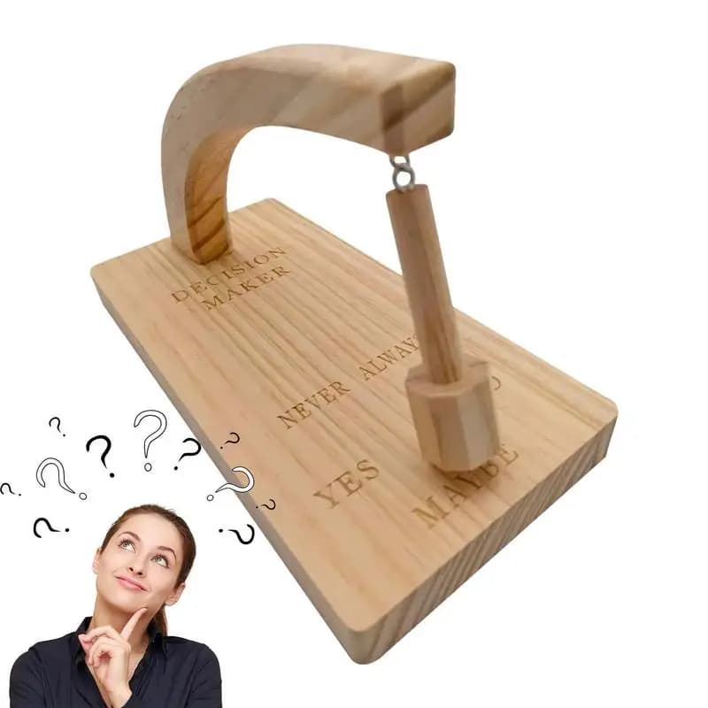 Decision Maker Creatore di decisioni magnetiche creative Altalena Il pendolo Trova risposte alle domande Accessorio perfetto per legno fatto a mano