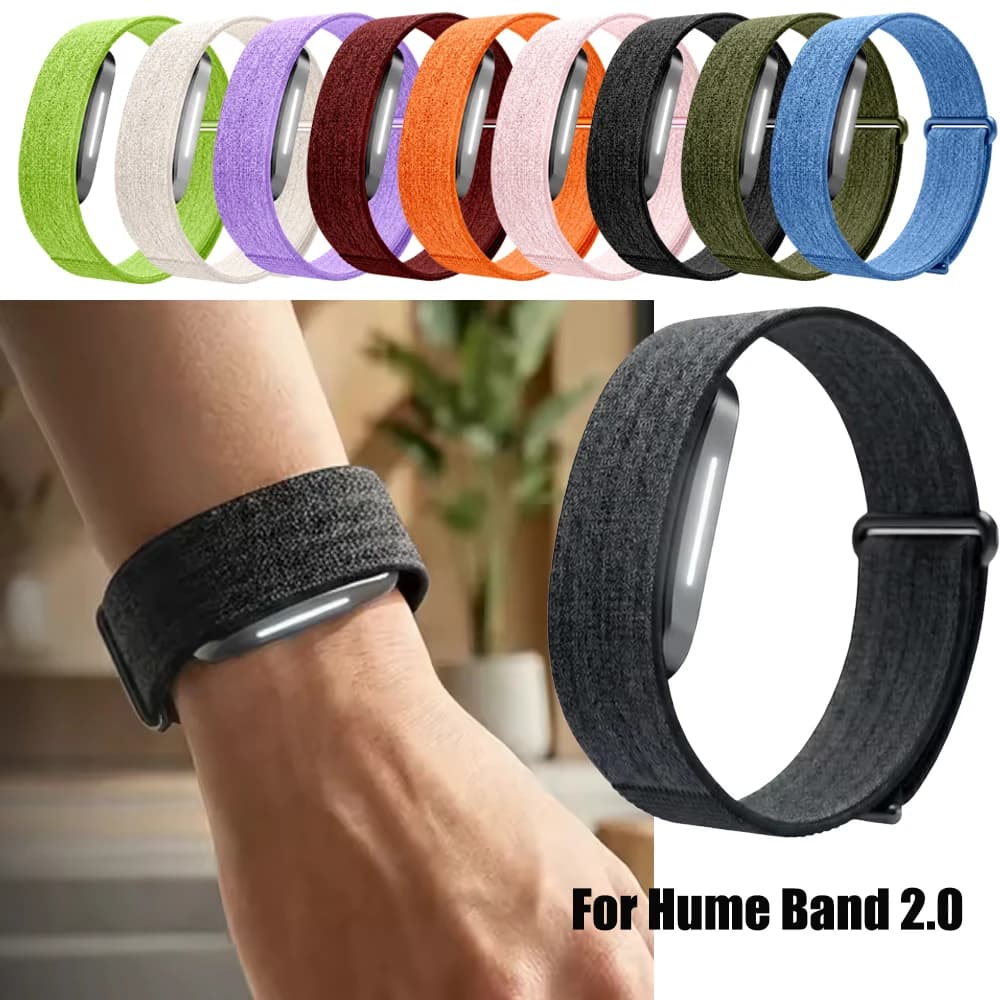 Nylon Sports Watch Strap For Hume Band 2.0 Woven Adjustable Quick-dry Moisture-wicking Fabric Strap Replaceable Watch Accessory