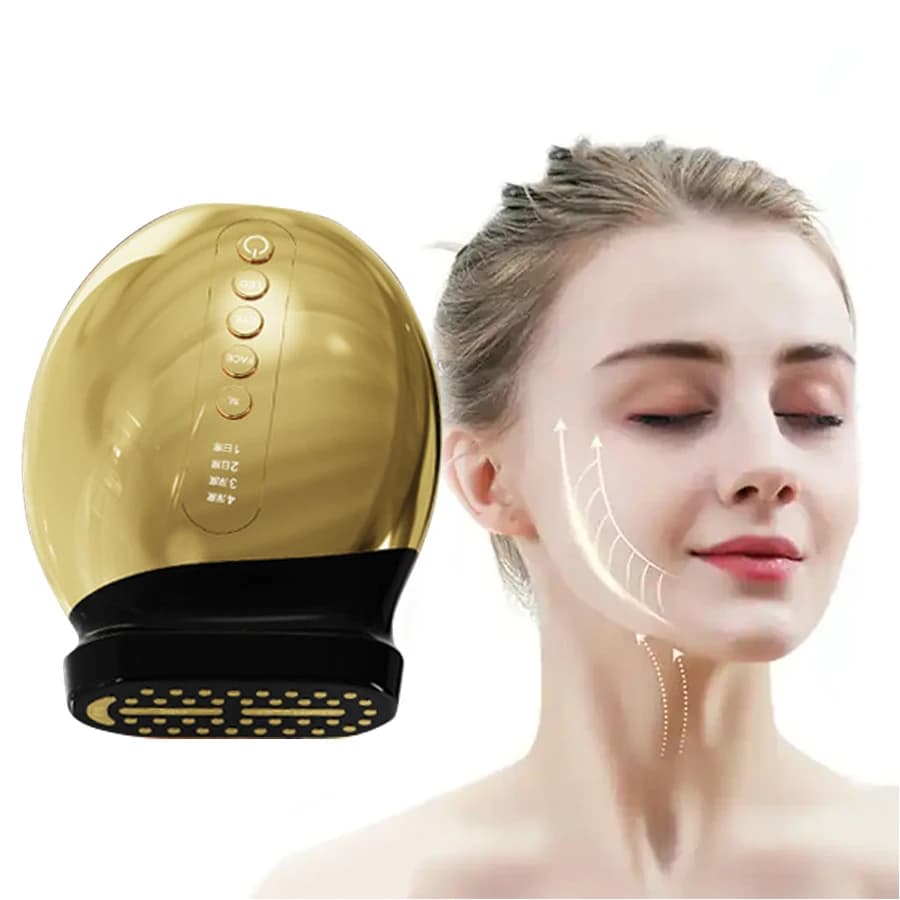 Golden Dot Matrix Beauty Tool for Removing Wrinkles Device for Face Lifting Tool for Shaping Face Skin to Collagen