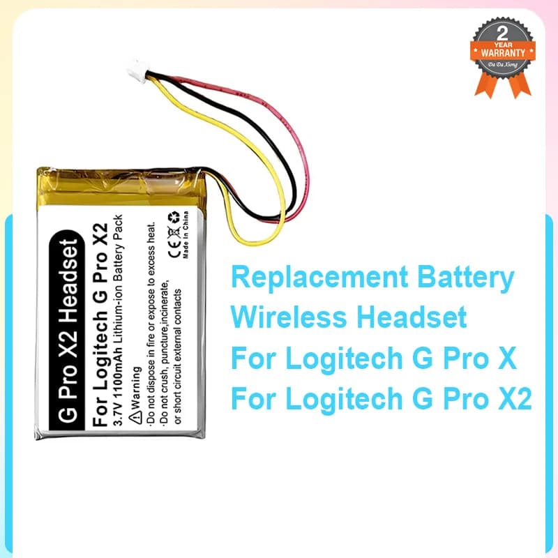 Logitech G Pro X 2 X2 1100mAh Wireless Headphone Battery