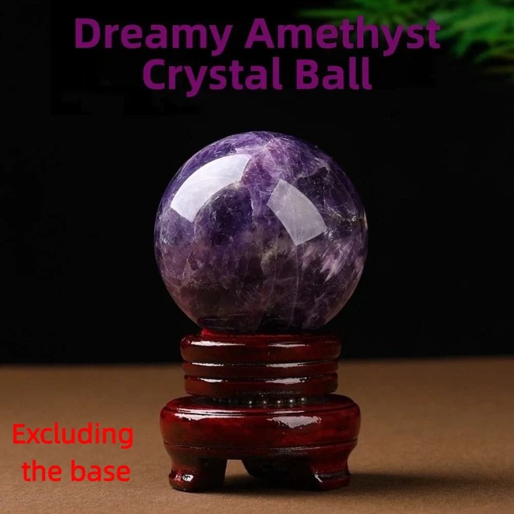 Sfera di Cristallo di Ametista Naturale Creativa, Pietra Curativa Energetica per Reiki, Artigianato in Pietra, Ornamenti Feng Shui Squisiti, Souvenir