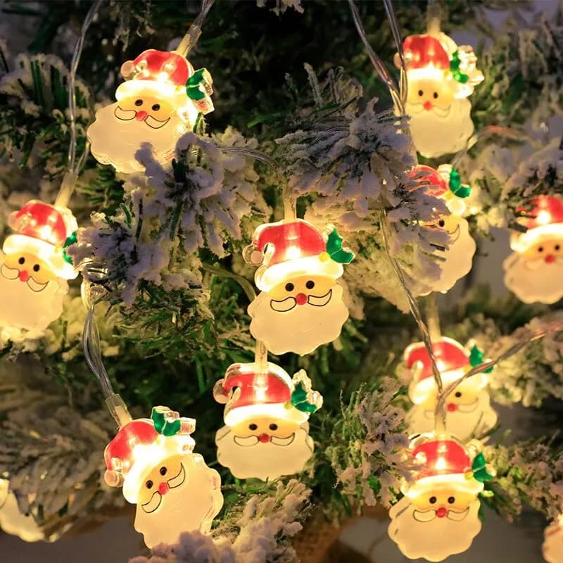 USB 10L stringa di luce di natale babbo natale pupazzo di neve alce fata stringa di luci albero di natale stringa di luci festa di capodanno decorazioni per la casa