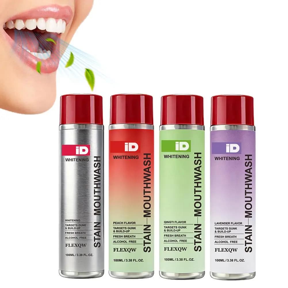 Teeth Whitening Mouthwash Quick Oral Cleansing Remove Mouth Bad Odor Reduce Teeth Stains Yellowing Refreshing Menthol Mouthwash