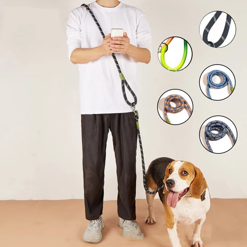 Guinzaglio a mani libere per cani Guinzagli in nylon riflettenti Cani da compagnia Catena di trazione Cavi per correre Cane che camminano GXQ11